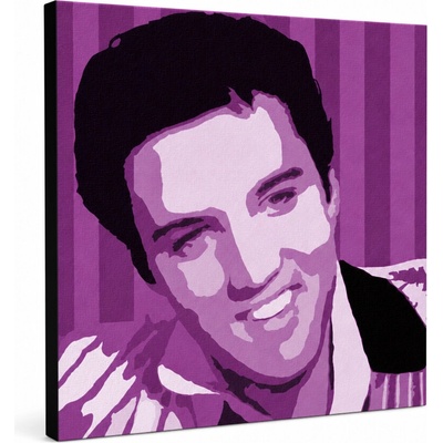 Ručne maľovaný POP Art obraz Elvis Presley - 60x60 cm