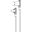 Kaku KSC-125 Elbow USB / Lightning 3.2A, 1,2m, bílý