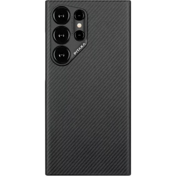 PITAKA MagEZ 4 600D Aramid Fiber MagSafe Case - кевларен кейс с MagSafe за Samsung Galaxy S24 Ultra (черен-сив)