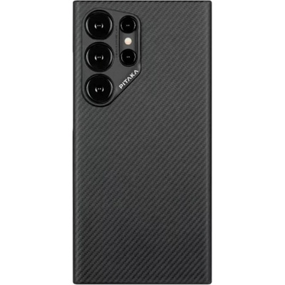PITAKA MagEZ 4 600D Aramid Fiber MagSafe Case - кевларен кейс с MagSafe за Samsung Galaxy S24 Ultra (черен-сив)