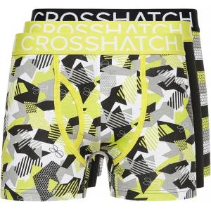 Crosshatch Боксерки Crosshatch 3 Pack of Crystaline Boxers - Yellow