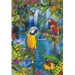 Educa - Puzzle Paradise of Tropical Parrots - 500 piese