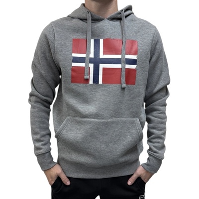 Norway COTTON FLEECE pánska mikina 129443 Grey Melange