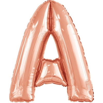 Amscan Foliové písmeno A rose gold 100 cm