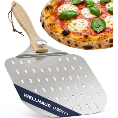 Lopata na pizzu Wellhaus perforovaná, průměr 30 cm