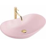 Rea Мивка за плот Rea Royal овална 61.5 см, цвят Powder Pink, матово розово (5906366019913)