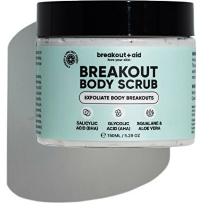 Breakout + aid Body Scrub telový peeling proti akné 150 ml