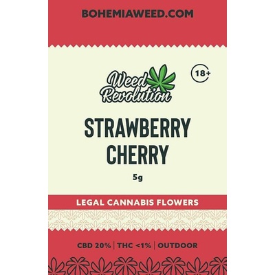 Weed Revolution Strawberry Cherry Outdoor CBD 20% THC 1% 5 g – Hledejceny.cz