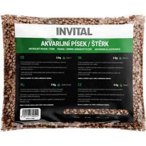 INVITAL Аквариумен пясък кафяв 2-4 мм 3 кг (3193)