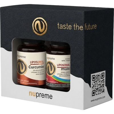 Nupreme Liposomal Curcumin + Liposomal Multivitamin 2x 30 kapslí