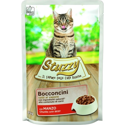 Stuzzy Cat Adult kousky hovězího 85 g