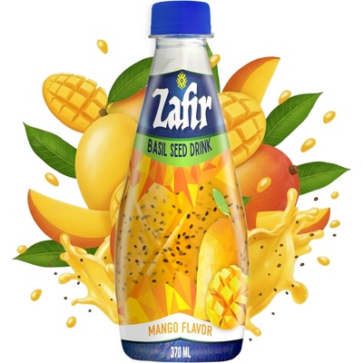 Kato Zafir Mango Juice With Basil Seed 370 ml