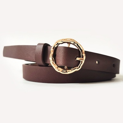 Opasek Ring-Tm.Hnědá KP12565