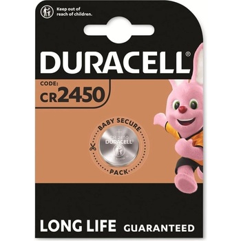 Duracell Бутонна батерия литиева duracell cr2450, 3v, 1 бр. в блистер, цена за 1 бр (dur-bl-cr2450)