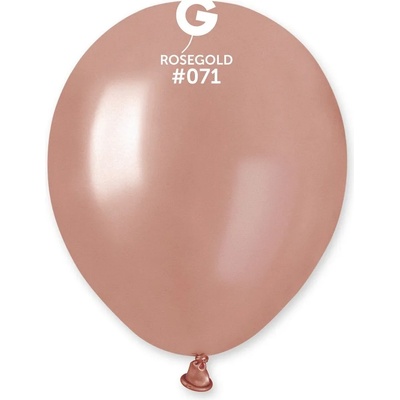 Gemar Балон металик розово злато 13 см