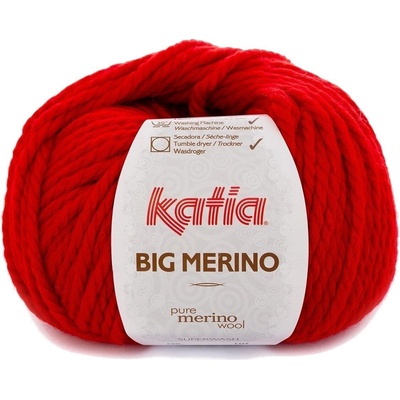 Katia Big Merino 4 Red Плетива прежда (BM 4)