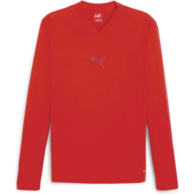 Puma teamGOAL Baselayer Tee LS červená
