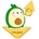 ABYstyle Акрилна фигура ABYstyle Animation: Molang - Avocado Molang (ABYACF088)