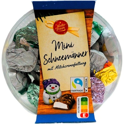 Winter Traum mini sněhuláci z mléčné čokolády 18 ks 125 g