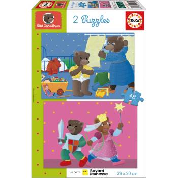 Educa - Puzzle 2x48 Petit Our Brun - 40 - 99 piese