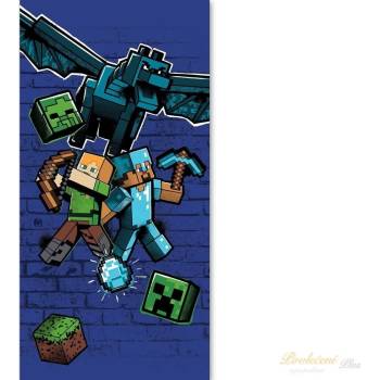 Jerry Fabrics osuška Minecraft Metro Art Survive 70 x 140 cm