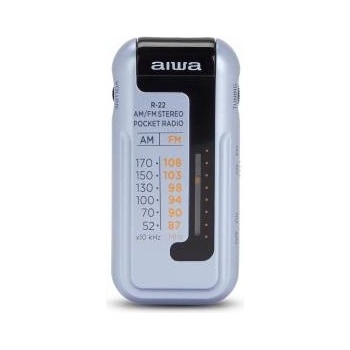 Aiwa Transistor Radio Aiwa R22SL Grey AM/FM