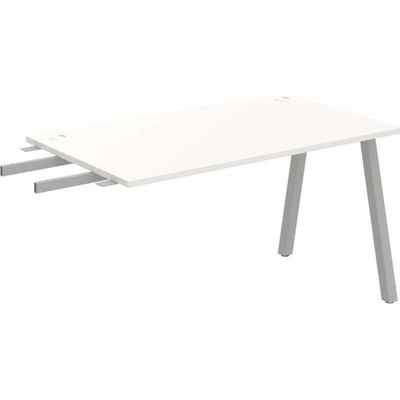OFFICE PRO s.r.o. HOBIS prídavný stôl do uhla - US A 1400 RU, hĺbka 80 cm, biela
