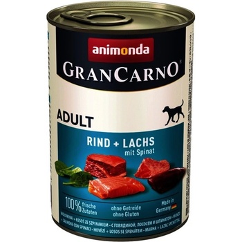 Animonda Gran Carno Adult hovädzie & losos & špenát 6 x 400 g
