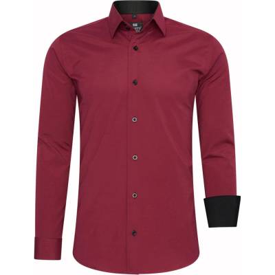 Rusty Neal košela pánska R-44 slim fit bordo