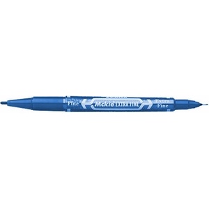 Zebra Алкохолен маркер с два края ZEBRA Mckie Extra Fine син 51862 (51812)