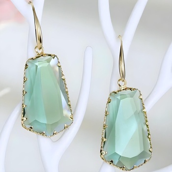 HARAHU Обеци ur-38266 - Зелена kp38266 (ur-38266)