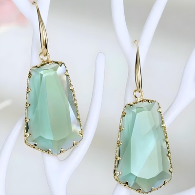 HARAHU Обеци ur-38266 - Зелена kp38266 (ur-38266)