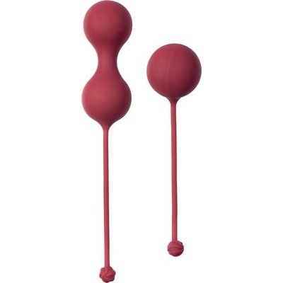 Lola Games Love Story Venušiny kuličky Carmen Wine Red, sada 2 silikonových vaginálních kuliček s průměry 3,2–3,5 cm