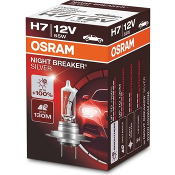 Image 1 of OSRAM NIGHT BREAKER SILVER H7 55W 12V (64210NBS)
