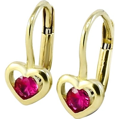 Glare zlaté náušnice detské 283