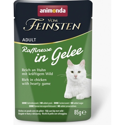 Vom Feinsten Adult Raffinesse v želé bohaté na kuře se zvěřinou 85 g