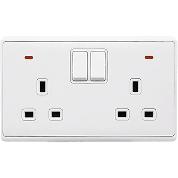 ELMARK London ДВ. КОНТАКТ С 2Р СВ. КЛЮЧ БЯЛ (190888/wh)