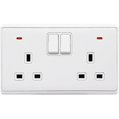 ELMARK London ДВ. КОНТАКТ С 2Р СВ. КЛЮЧ БЯЛ (190888/wh)