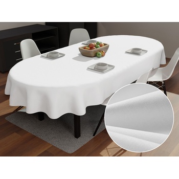 Biante bavlna oválny obrus MONI MO-039 Biely 140x180cm