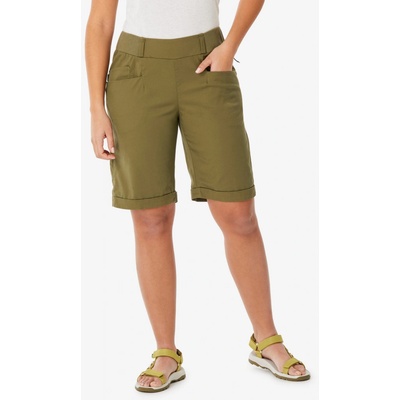 Quechua Dámské turistické kraťasy NH 500 44 KAŠTANOVÁ|ZELENÁ