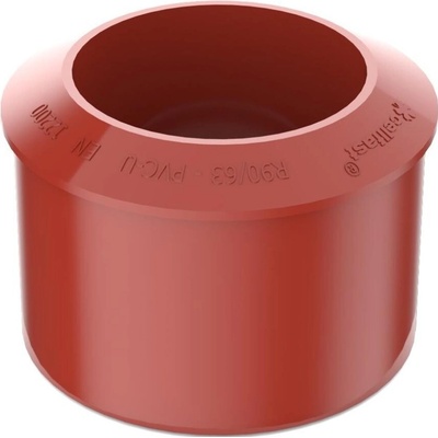 Bryza PVC redukčný adaptér 110/90 mm červený