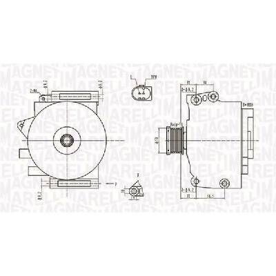 Alternátor MAGNETI MARELLI 063731764010