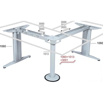 Image 1 of Мебел Ленд Oфис бюра с метални крака ml 6