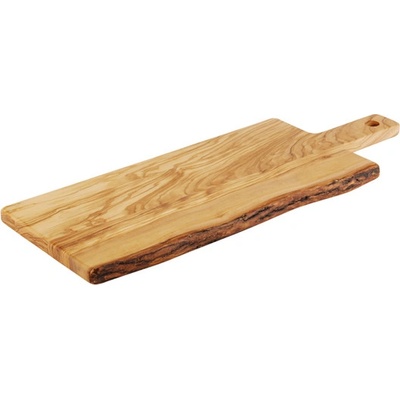 APS Deska obdélníková s úchytem olivové dřevo 400x150 mm Olive hnědá