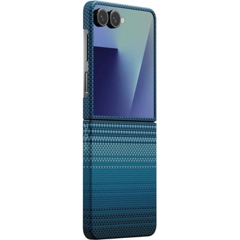 PITAKA Magsafe Калъф за Samsung Z Flip 7, Pitaka Edge Moonrise Case, Син (FMFLIP7)
