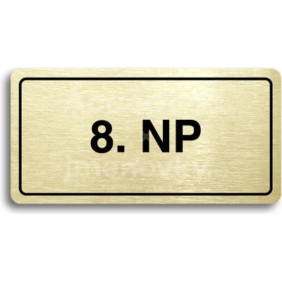ACCEPT Piktogram 8. NP - zlatá tabulka - černý tisk