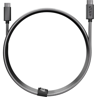 NEXT ONE Метален кабел от next one usb-c към usb-c | space gray (k-usbcx2-met-sg)