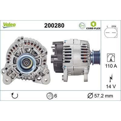 Alternátor VALEO 200280