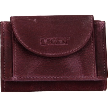 Lagen dámska kožená peňaženka W 22030 D plum malá peňaženka