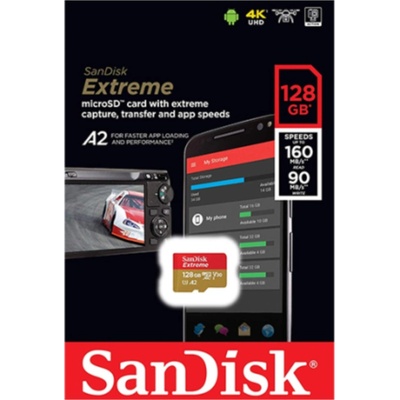 SanDisk Extreme microSDXC 128 GB SDSQXAA-128G-GN6MN